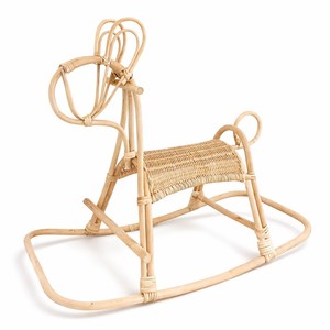 <b>Rocking</b> horses for children rattan animal rocker <b>chair</b> good price wholesale kids ride on horse toy - Product Image 3