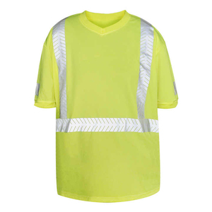 Chemise de travail réfléchissante à manches courtes haute visibilité, uniforme boutonné pour agents de sécurité, mécaniciens, vêtements de travail - Product Image 2