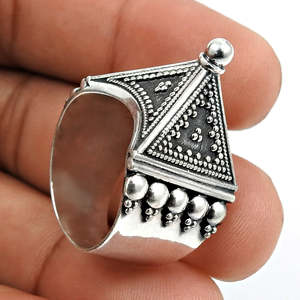 Anillo de diseño piramidal de buena calidad, hecho a mano en plata de ley 925, joyería bohemia para hombres, regalo personalizado para hombres a un precio razonable. - Product Image 3