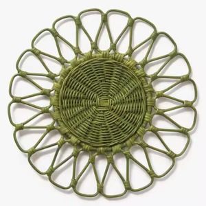 Charger Plates Wedding Rattan Flower Design Customer Favorite Vintage Vibes Wedding Table Setting - Product Image 3