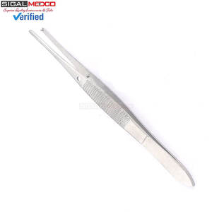 Pinzas para Tejidos IRIS, 4 Unidades, Rectas, 1x2 Dientes Serrados, Instrumento Quirúrgico Manual Económico, Manipulación Precisa de Tejidos, Uso Médico Clínico - Product Image 4