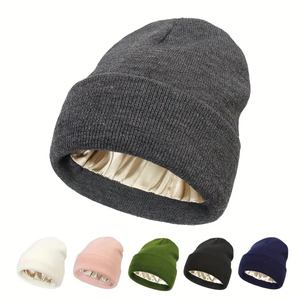Unisex Solid Color Knit Beanie Hat 100% Acrylic Cuffed <b>Winter</b> <b>Cap</b> Casual Style for Adults - Product Image 1