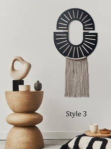 Décoration murale noire minimaliste pour une décoration intérieure moderne et un coin lecture, améliore l'espace calme et concentré, en provenance d'Inde. - Product Image 2