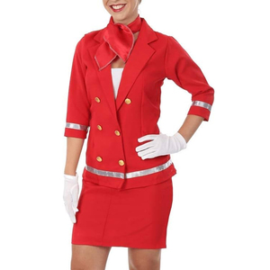 Uniforme de Azafata de Alta Calidad para Mujer, Ropa de Vuelo de Poliéster/Algodón, Manga Larga, Logotipo y Talla Personalizables - Product Image 3