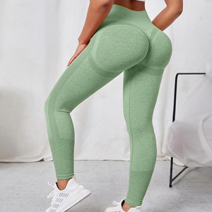Wholesale High Quality Women Scrunch Butt Lift Booty Workout <b>Leggings</b> <b>Seamless</b> High Waist Yoga Pants - Product Image 1
