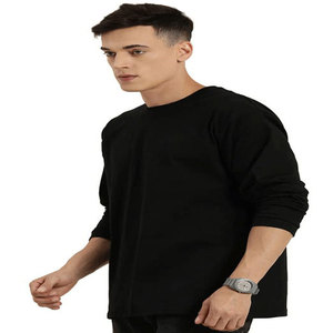 Camiseta de Verano 240gsm 100% Algodón, Hombros Descubiertos, Rayas en Contraste, Estilo Urbano, Manga Corta, Informal - Product Image 4