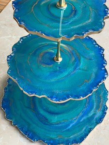 Durable Epoxy Resin Cake Stand for Professional <b>Bakery</b> Display - Product Image 5