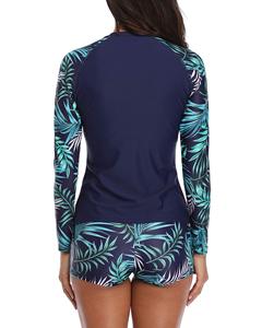 OEM Lightweight <b>Women</b> Compression <b>Rash</b> <b>Guard</b> Shirt Breathable 100% Polyester Customized Color Sportswear <b>for</b> Training Fitness - Product Image 4