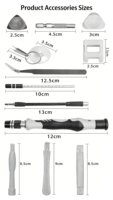 Jeu de tournevis manuel multifonctionnel robuste et durable 32 en 1 avec tige d'extension et aimant puissant pour la réparation d'objets