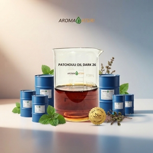 AROMA ATSIRI Aceite de Pachulí Oscuro 26, Aceite Esencial Puro Destilado al Vapor, 100% Puro, Aroma Terroso, Aromaterapia, Indonesia - Product Image 1