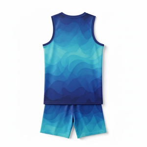 Basketball Uniform Set OEM Custom Logo Printing Breathable Jersey Shorts Team Sportswear Supplier - Product Image 2