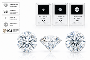 High Quality Excellent Round Cut Color <b>D</b> VS1 Clarity Laser Drilled Loose CVD Lab Grown Diamond IGI Certificate Icedjewelz <b>Model</b> - Product Image 3