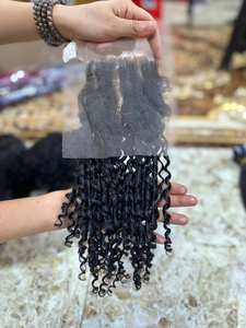 มัดผมมนุษย์ม้วนประหลาดมัดผมมนุษย์ผมแท้ที่ยังไม่ผ่านการทำ10A - Product Image 3