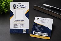 Tarjetas de Identificación Personalizadas de PVC Impermeables JD MULTI para Empleados, Personal Escolar y Uso en Empresas (Doble Cara)
