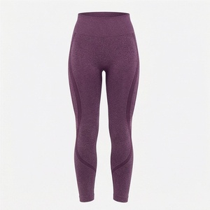 Leggings de Yoga de Cintura Alta para Mujer, Sin Costuras, Sólidos, Largos, Deportivos - Product Image 1