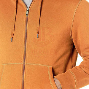 Sweat-shirts à fermeture éclair pour hommes en coton 100% - Meilleure vente - Qualité supérieure - Style tendance - Poches latérales - Couleur unie - Product Image 4