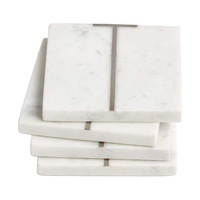 <strong>Top</strong> <strong>Sellers</strong> Online Marble & Metal Inlay Modern Luxury Coaster Set Coffee Wine Mug Coasters Eco-Friendly Handmade Home Use India