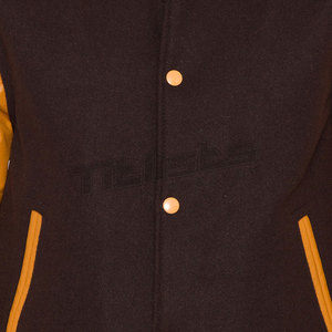 Veste de sport en cuir pour homme, manches en cuir, automne-hiver, meilleure qualité, sur mesure - Product Image 4