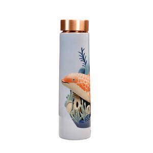 Botella de Agua Ecológica de Doble Pared de Cobre Hecha a Mano para Uso Diario, Diseño Duradero a Prueba de Fugas para una Hidratación Saludable - Product Image 1