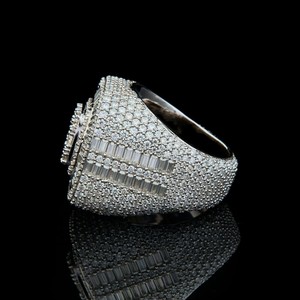 New Arrivals Pass Diamond Tester Fine Jewelry 925 <b>Silver</b> <b>Men</b> Iced Out VVS Moissanite <b>Rings</b> - Product Image 2