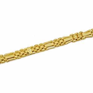 Bracelets en laiton plaqué or micro 14K 18K 24K, maillons boîte, fermoir en S, bijoux de mode pour hommes, vente en gros - Product Image 2