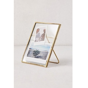 Handmade Metal and Glass Photo <b>Frame</b> Modern Photo Display Stand for Bedroom Office and Home Decoration - Product Image 4