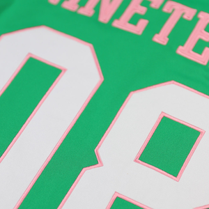 AKA 1908 Black Football Jersey Women Chenille Embroidery Greek Sorority Apparel Short Sleeve Sport Style Shirt Premium Fit - Product Image 6