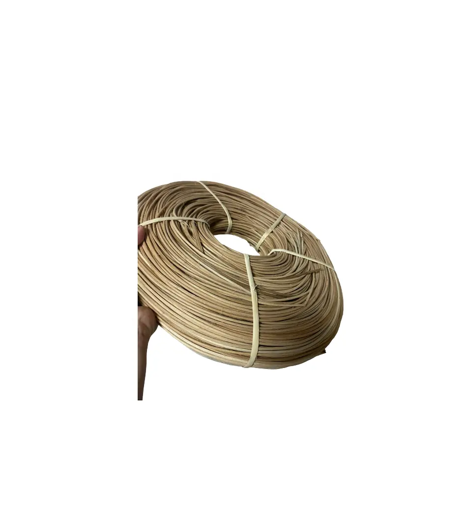 Rattan de vime de fábrica do Vietnã, material oval plano para produção de rattan de nível acadêmico, conjuntos de cana e rolos de jardim, artesanato