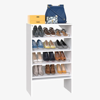 Rak Sepatu Kayu Modern Grosir, Mudah Dirakit, Tahan Lama, Rak Dapat Disesuaikan, Perabot Rumah, Ruang Tamu, Gudang, Bengkel