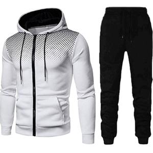 Survêtement de gym pour hommes de super qualité Logo personnalisé respirant 100% coton polyester vêtements de sport - Product Image 1