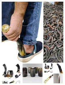 ที่โกยรองเท้าทำจากเขาควายคุณภาพสูง ขัดเงา เป็นมิตรกับสิ่งแวดล้อม พร้อมด้ามจับยาว งานฝีมือสำหรับตกแต่งบ้านและงานแต่งงาน - Product Image 6