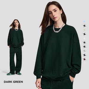 Sweat-shirts et hoodies unisexes pour hommes de haute qualité, 430 g/m², en coton 100 %, coupe ample, logo personnalisé, col rond - Product Image 3