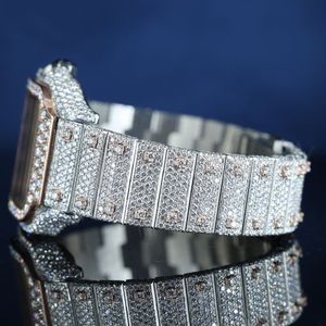 Reloj Automático de Lujo para Hombre, Cuadrado, con Diamantes, Correa de Acero Inoxidable de 16 mm, Precio de Fábrica - Product Image 4