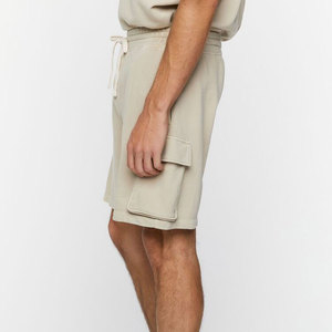 Men's Plain Regular Style Cargo Shorts with Adjustable Drawstrings Casual Shorts Suitable for Summer Basketball and Beach Daily - Product Image 3