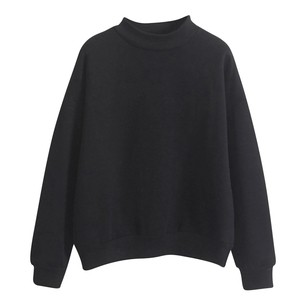 Women Heavyweight <b>Mock</b> <b>Neck</b> Sweatshirt Lined Fleece Oversized Streetwear <b>Top</b> - Product Image 6