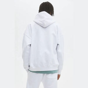 Sweat à capuche zippé pour homme, prix de gros abordable, avec logo brodé et patch chenille personnalisé, en polaire technique, pour l'hiver, style mode - Product Image 6