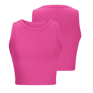 Tops Deportivos de Color Rosa de la Mejor Calidad, Tejido de Punto Transpirable, Sin Mangas, para Yoga, Fitness y Gimnasio - Product Image 3