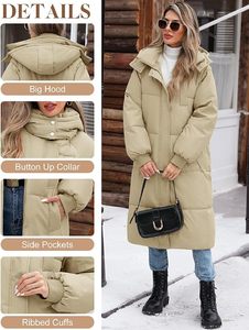 Women's Lightweight <b>Packable</b> Hooded Winter Quilted Puffer <b>Jacket</b> Detachable Sleeves Hat Zipper Closure Water Resistant Fur - Product Image 4