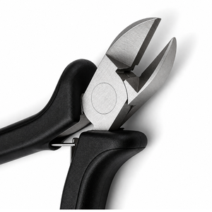Mini-cisaille diagonale à poignée noire, pince coupante de précision, outil de coupe latérale à bord tranchant pour artisanat et électronique - Product Image 2