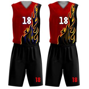 Uniformes de basket-ball Singlet Nouvelles conceptions personnalisées uniques de haute qualité Personnaliser Logo Designs Imprimé Basketball Jersey Shorts Sets. - Product Image 1