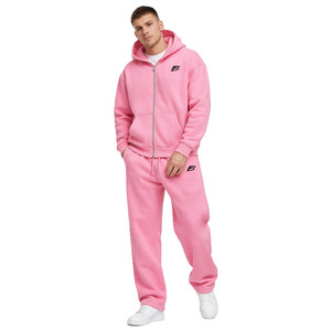 Premium Fleece Men's Hoodies Jogger <b>Tracksuit</b> Set Regular Fit Winter Sportswear Custom Sweatshirts OEM ODM Bulk Supplier B2B USA - Product Image 1