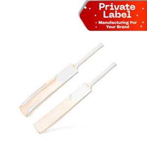Precio de fábrica Bate de críquet de cinta en blanco ligero sin marca OEM Bate de críquet de sauce inglés personalizado pre-tratado - Product Image 1