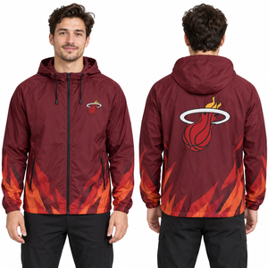 Full Zip Windbreaker Club <b>Jacket</b> <b>Light</b> <b>Weight</b> Easy Care Side Pockets Fitness Team Uniform Tailoring Garment Comfort Teams Design - Product Image 2