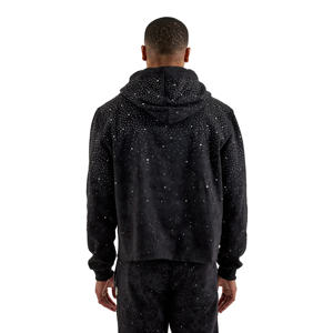 Sweat à capuche pour homme personnalisé avec logo imprimé, 100 % coton respirant, écologique, pour l'hiver, style streetwear - Product Image 3