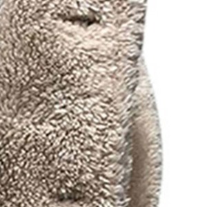 Sudadera con Capucha de Forro Polar Beige para Hombre, Corte Regular, Chaqueta Casual de Invierno, Material Suave de Felpa, 100% Algodón, 300g, Bolsillo con Botón Negro - Product Image 4