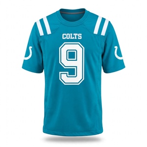 Maillot de football américain personnalisé, vert sarcelle, uniforme d'équipe sportive, maillot de jeu athlétique à manches courtes, maillot de football de performance, vente en gros - Product Image 1