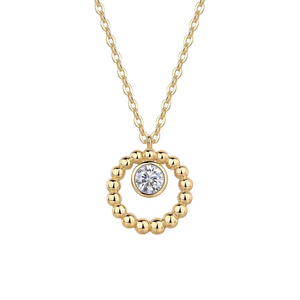 Collier pendentif en moissanite pour femme, chaîne en argent sterling 925, sertissage griffe, taille brillant rond, pour usage quotidien - Product Image 5