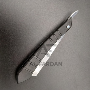มีดโกนหนวดตรงสำหรับผู้ชาย AL-FARDAN AF-BI-SR-009 ด้ามจับพลาสติกสีดำด้าน ใบมีดสแตนเลสแบบเปลี่ยนได้ ผลิตในตุรกี - Product Image 4