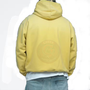 Sweat-shirt à capuche oversize pour homme, en coton brossé doux, à manches longues, pour un confort quotidien - Product Image 2
