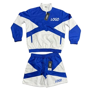 2026 High Quality Custom Color Women Outdoor Nylon Windbreaker Short <b>Set</b> Wholesale Lightweight Custom Logo Nylon Windbreaker <b>Set</b> - Product Image 2